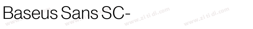 Baseus Sans SC字体转换